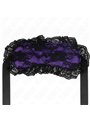 Kink - Mascherina Copri Occhi Viola con Pizzo Nero 22,5x11 Cm Mod 2