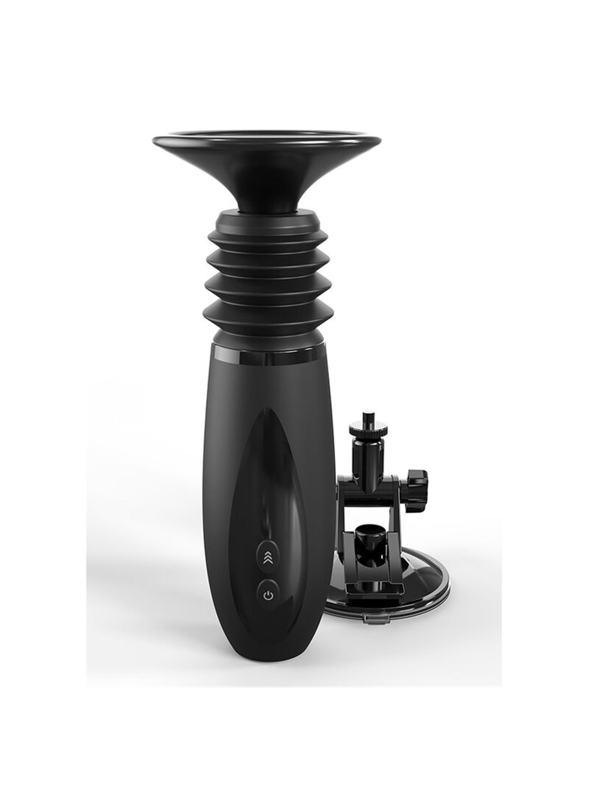 Fetish Fantasy Series - Body Dock Thruster Dildo Clamp With 7 Push Modes Black