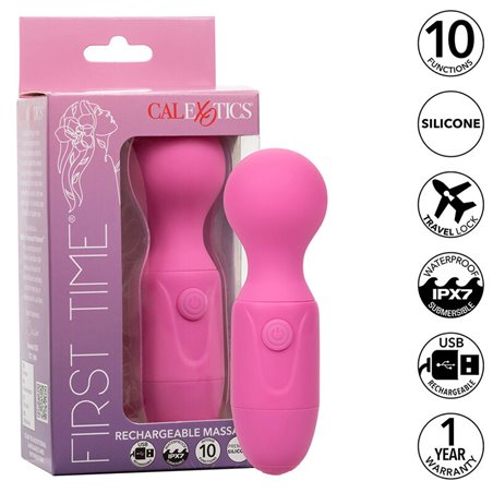 Calexotics First Time - Massaggiatore Intimo in Silicone 10 Vel. Rosa