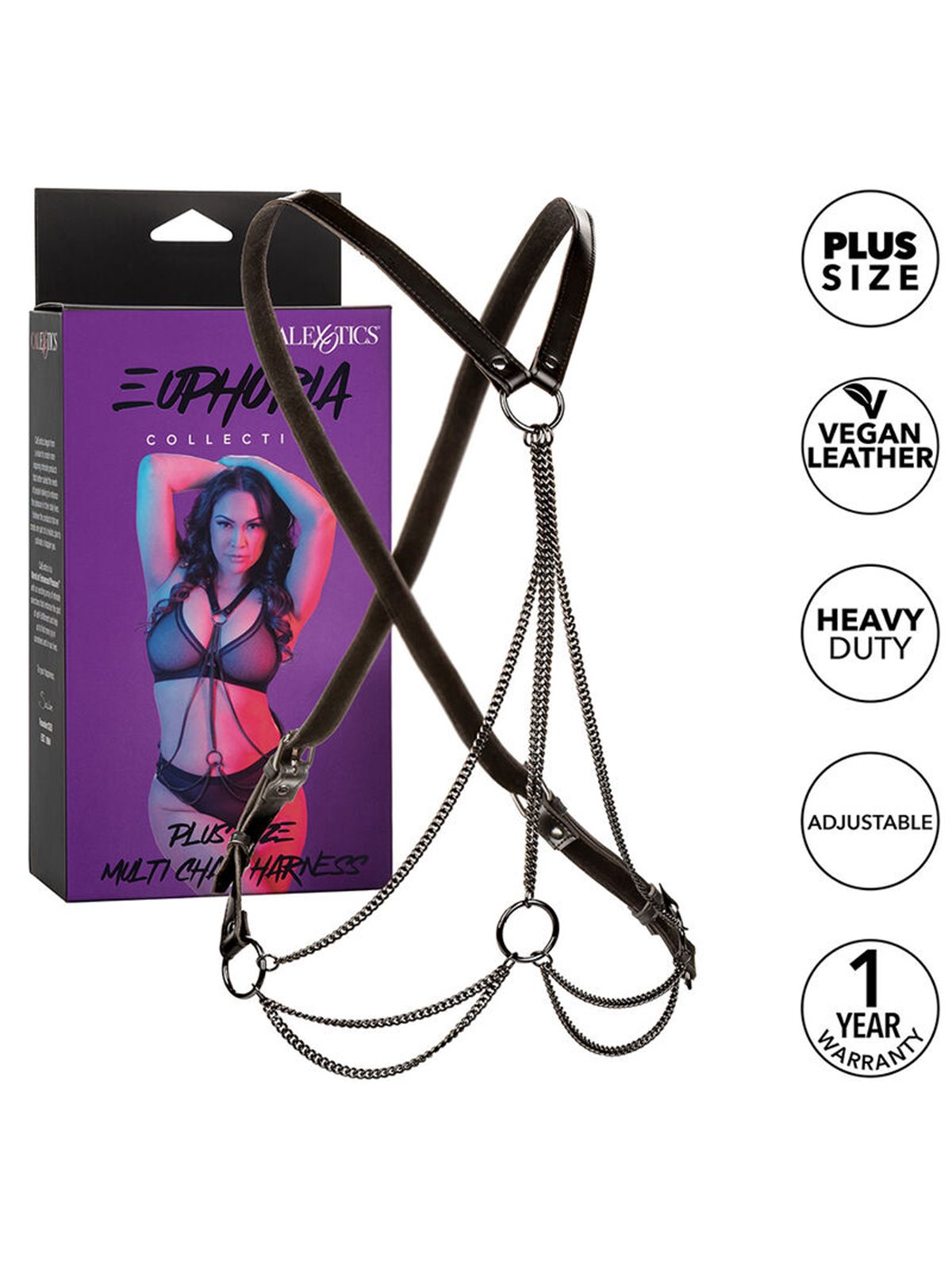 Calexotics - Euphoria Multichain Harness Premium Plus Size