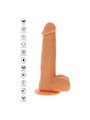 Get Real - Rotating Beads Vibrating Dildo Skin