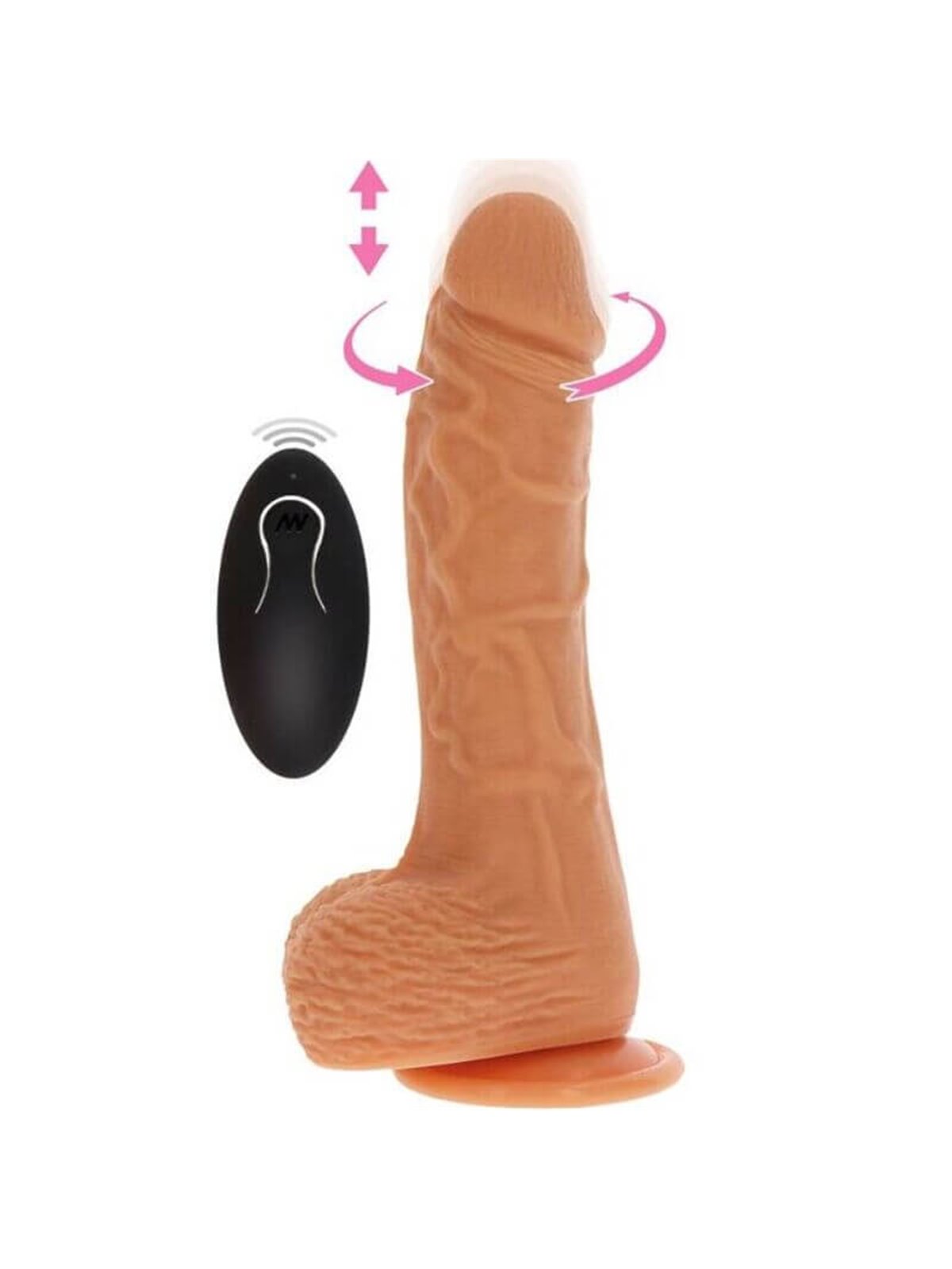 Get Real - Up&Down Rotating Vibr Dildo Skin