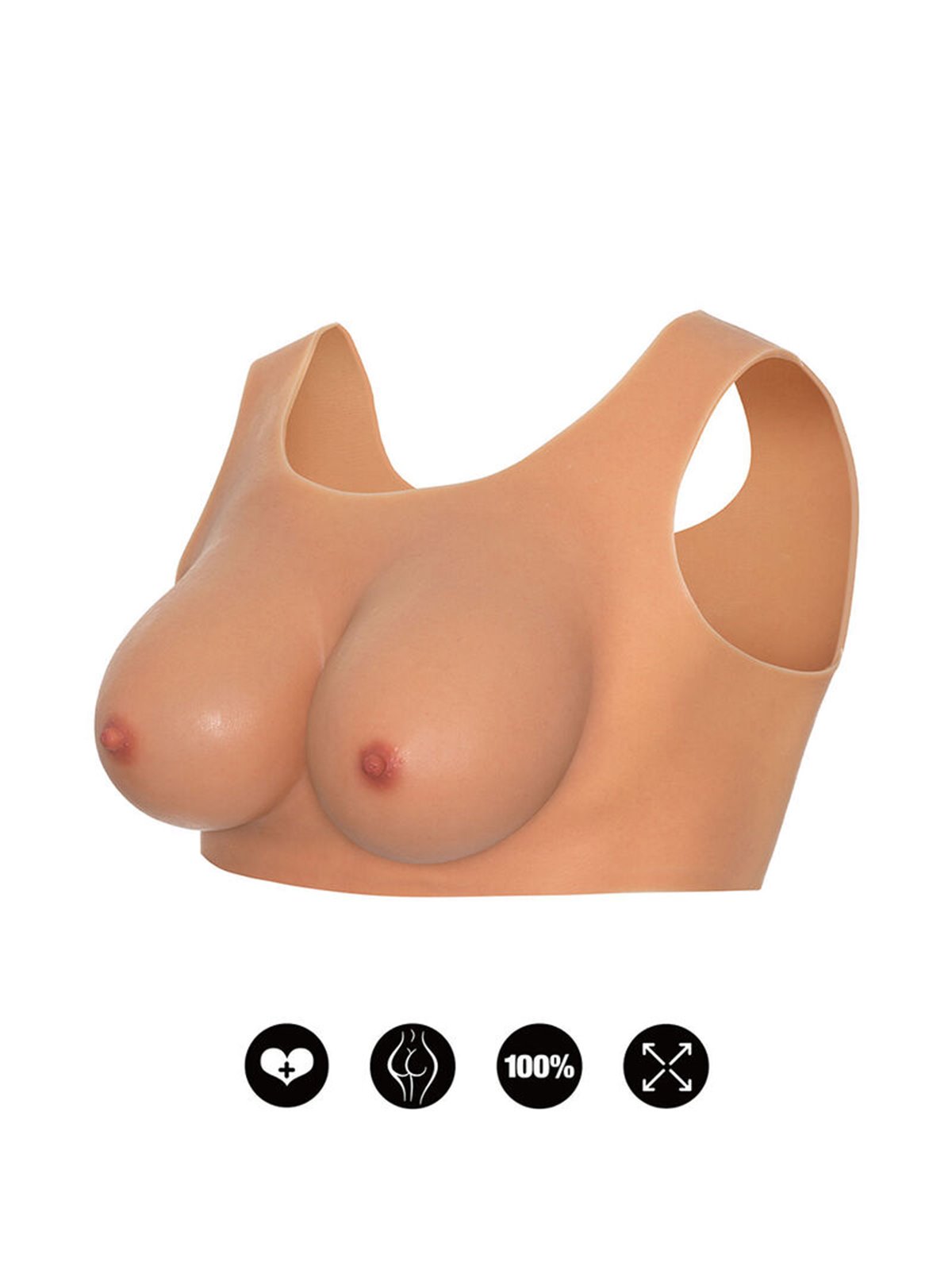 Hidden Desire - Alter Ego Wearable Breast Top D-Cup Flesh