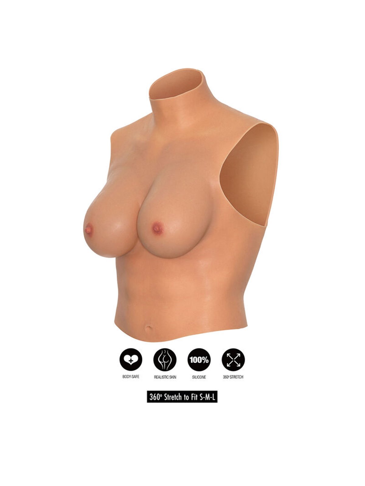 Hidden Desire Alter Ego - Busto Indossabile con Seno Realistico Coppa D