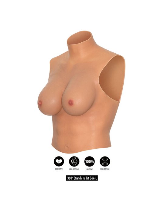 Hidden Desire - Alter Ego Wearable Breast Shirt E-Cup Flesh