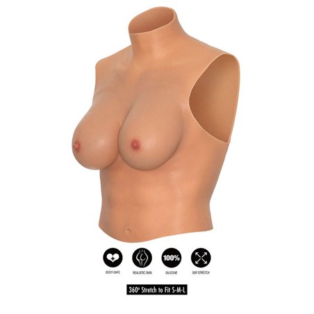 Hidden Desire Alter Ego - Busto Indossabile con Seno Realistico Coppa E