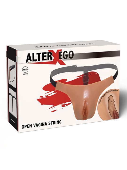Hidden Desire - Alter Ego Adjustable Open Vagina String Flesh