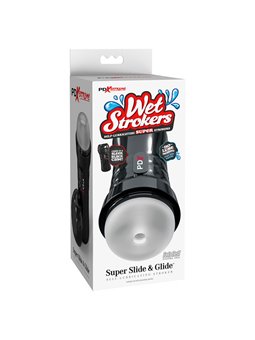 Pdx Extreme Slide & Glide - Masturbatore Autolubrificante Trasparente
