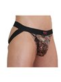 Burn 002 - Jockstrap Sospensorio Trama Serpente e Bordi Neri Taglia L