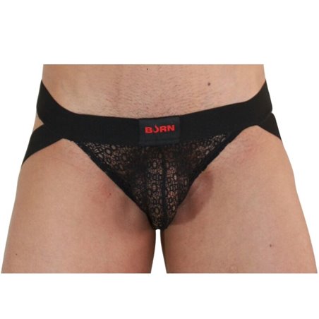 Burn 005 - Jockstrap Sospensorio Lingerie Nero Taglia L