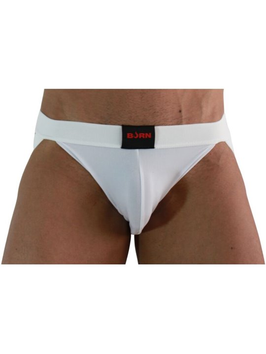 Burn 007 - Jockstrap Sospensorio Lycra Bianco Taglia L
