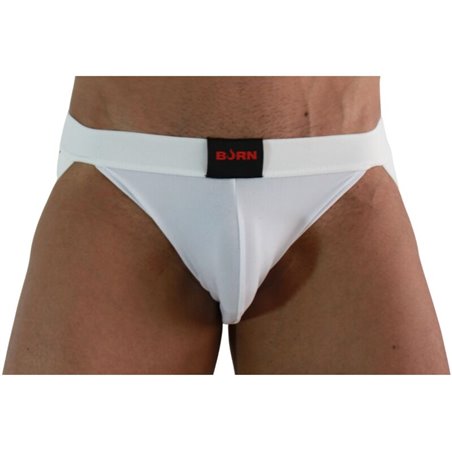 Burn 007 - Jockstrap Sospensorio Lycra Bianco Taglia L