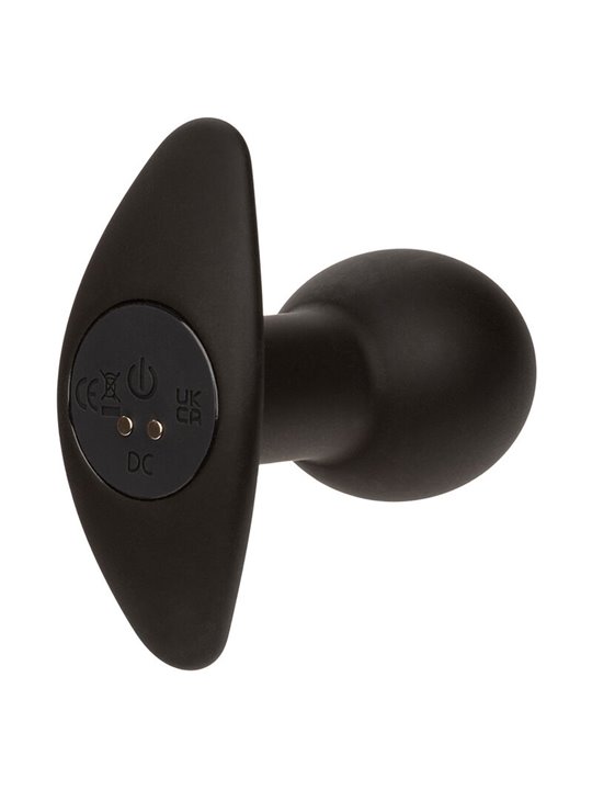 Calexotics Rock Bottom Pop - Plug Anale Vibrante in Silicone Nero