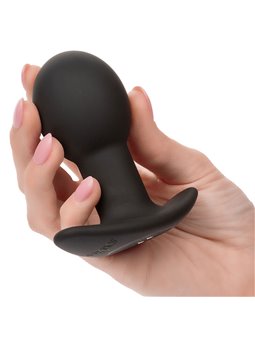 Calexotics Rock Bottom Pop - Plug Anale Vibrante in Silicone Nero