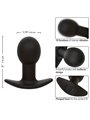 Calexotics Rock Bottom Pop - Plug Anale Vibrante in Silicone Nero