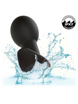 Calexotics Rock Bottom Pop - Plug Anale Vibrante in Silicone Nero