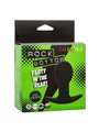 Calexotics Rock Bottom Pop - Plug Anale Vibrante in Silicone Nero