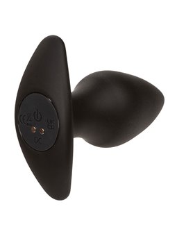 Calexotics Rock Bottom Perfect - Plug Anale Vibrante in Silicone Nero