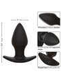 Calexotics Rock Bottom Perfect - Plug Anale Vibrante in Silicone Nero
