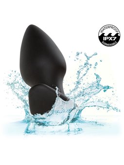Calexotics Rock Bottom Perfect - Plug Anale Vibrante in Silicone Nero