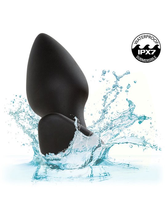 Calexotics Rock Bottom Perfect - Plug Anale Vibrante in Silicone Nero