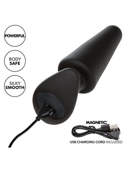 Calexotics - Rock Bottom Tapered Anal Plug 10 Vibraciones Silicone Black
