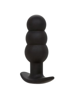 Calexotics Rock Bottom Beaded - Plug Anale Vibrante in Silicone Nero