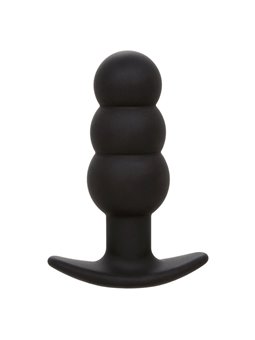 Calexotics Rock Bottom Beaded - Plug Anale Vibrante in Silicone Nero