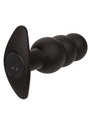 Calexotics Rock Bottom Beaded - Plug Anale Vibrante in Silicone Nero