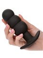Calexotics Rock Bottom Beaded - Plug Anale Vibrante in Silicone Nero