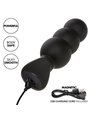 Calexotics Rock Bottom Beaded - Plug Anale Vibrante in Silicone Nero