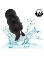 Calexotics Rock Bottom Beaded - Plug Anale Vibrante in Silicone Nero