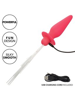 Calexotics Southern Lights - Plug Anale Vibrante in Silicone Fucsia