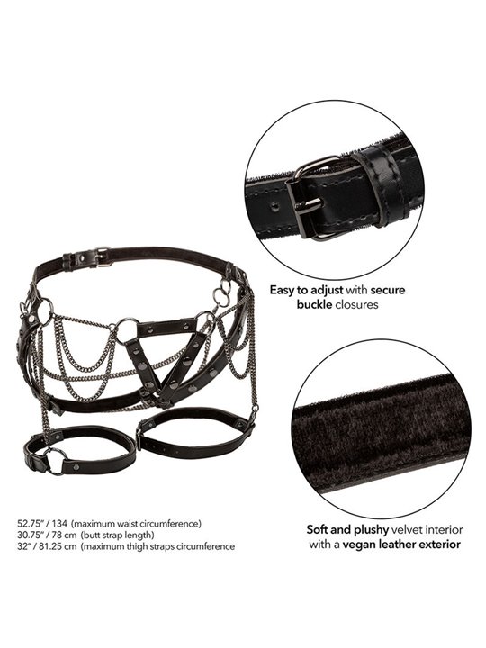Calexotics - Euphoria Multichain Thigh Harness Premium Plus Size