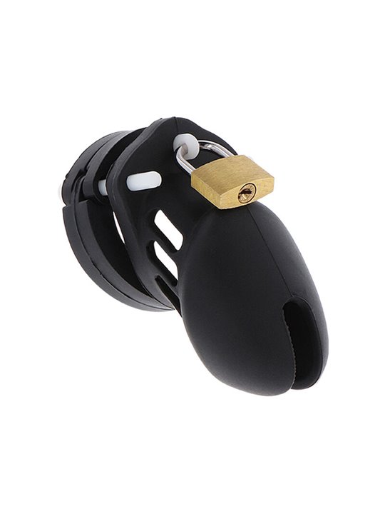 Hidden Desire - Extreme Chastity Cock Cage Silicone Size S Black