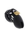 Hidden Desire - Extreme Chastity Cock Cage Silicone Size S Black