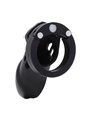 Hidden Desire Extreme - Gabbia Fallica in Silicone Nero Taglia L