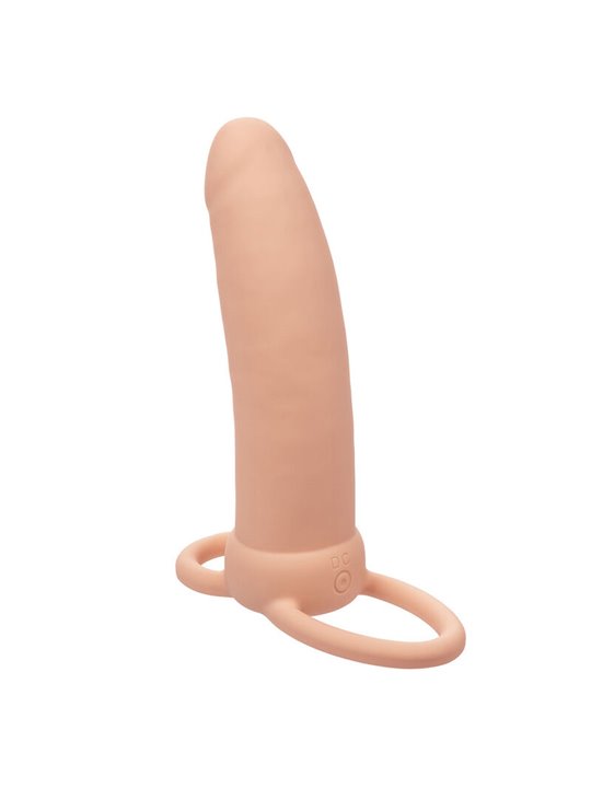 Calexotics Maxx Thick - Dildo Vibrante Per Doppia Penetrazione Beige