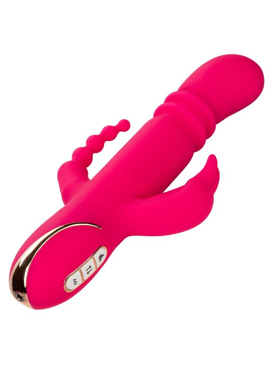 Calexotics - Jack Fantasy Triple Heated Vibrator Rabbit Pink