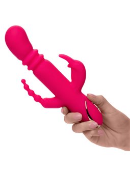 Calexotics Jack Rabbit - Vibratore Heated Triple Fantasy Rabbit Fucsia