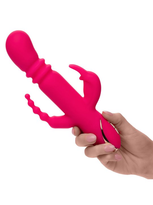 Calexotics - Jack Fantasy Triple Heated Vibrator Rabbit Pink