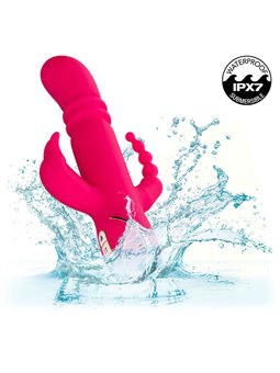 Calexotics - Jack Fantasy Triple Heated Vibrator Rabbit Pink