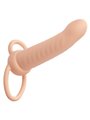 Calexotics - Maxx Ribbed Dual Penetrator 10 Vibrations Flesh