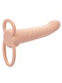 Calexotics - Maxx Ribbed Dual Penetrator 10 Vibrations Flesh