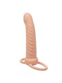 Calexotics - Maxx Ribbed Dual Penetrator 10 Vibrations Flesh