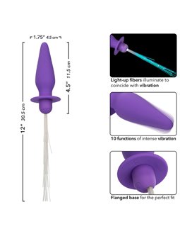 Calexotics Southern Lights - Plug Anale Vibrante in Silicone Viola