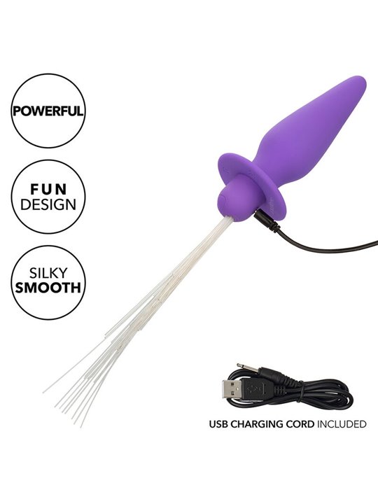 Calexotics - Southern Lights Light Up Anal Plug 10 Vibrations Silicone Purple
