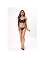 Livco Corsetti Nerina 20240 - Reggiseno + Perizoma in Pizzo Nero S/M