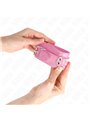 Kink - Polsini in Pelle Vegana Rosa 20-23 Cm x 5,5 Cm