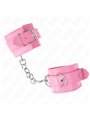 Kink - Polsini in Pelle Vegana Rosa 20-23 Cm x 5,5 Cm
